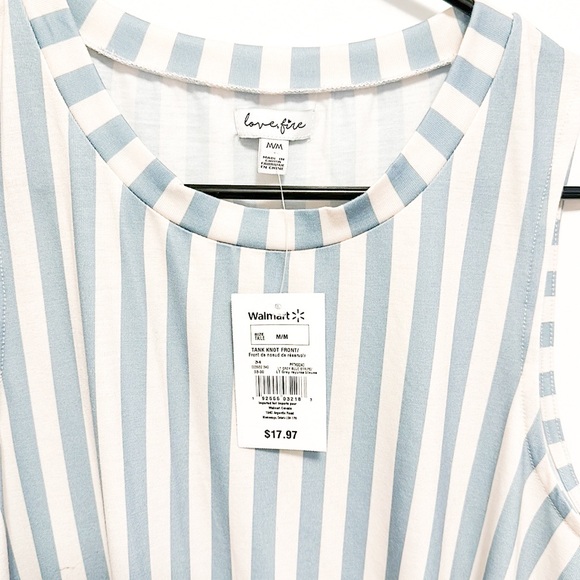 019 - Love, Fire Striped Front Tie Knot Top - Picture 3 of 3